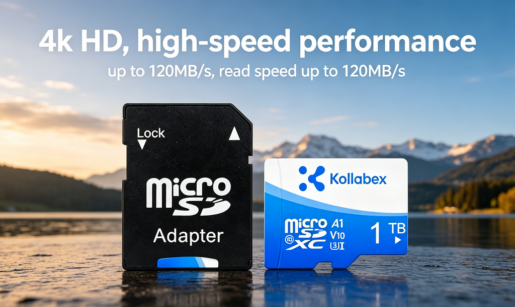 Kollabex Memory Card High Speed Up to 120MB/s for Camera CCTV