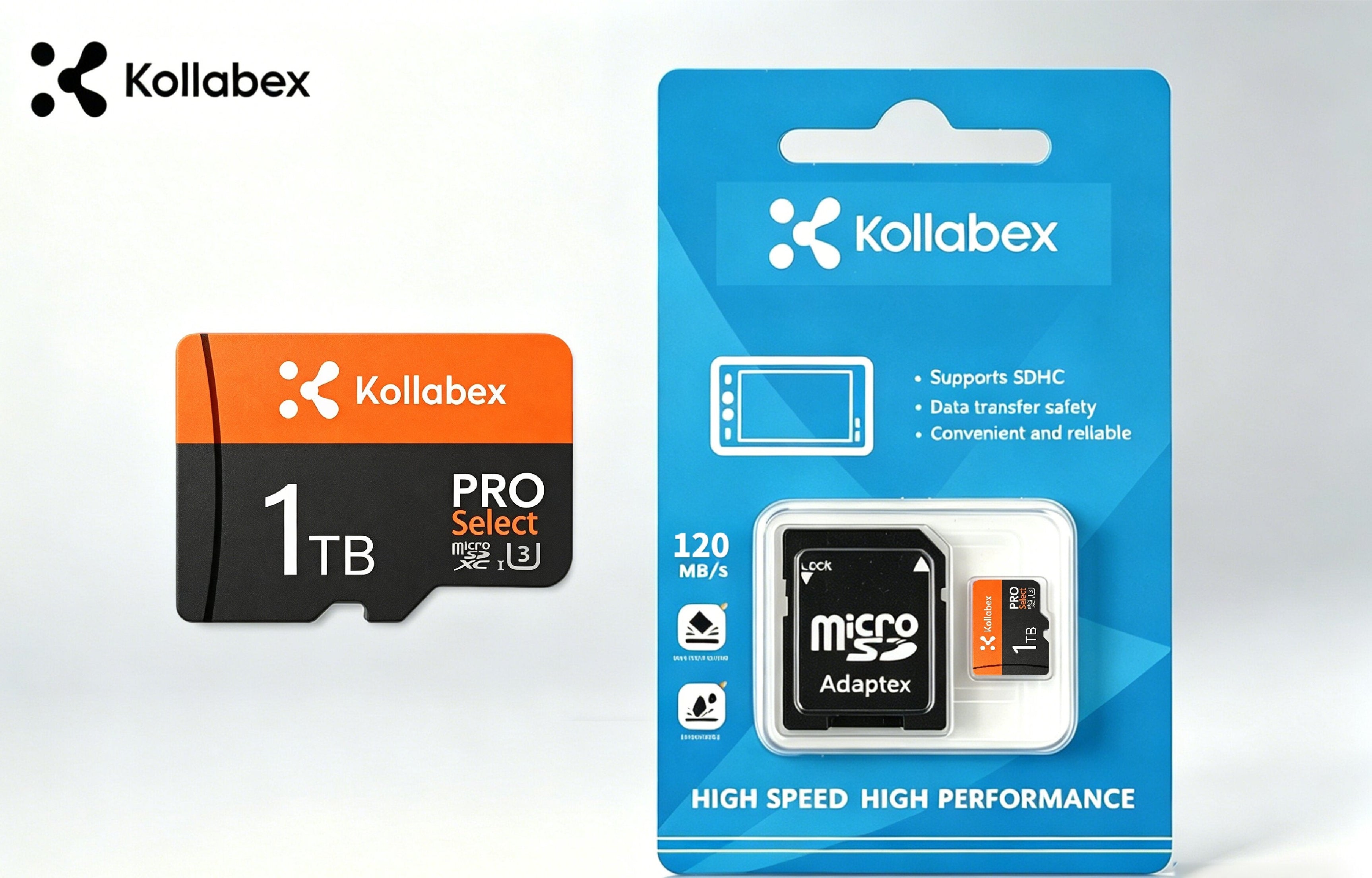 Kollabex Memory Card high Speed Class10 SD for Camera Phone SD Card XM Micro SD Card