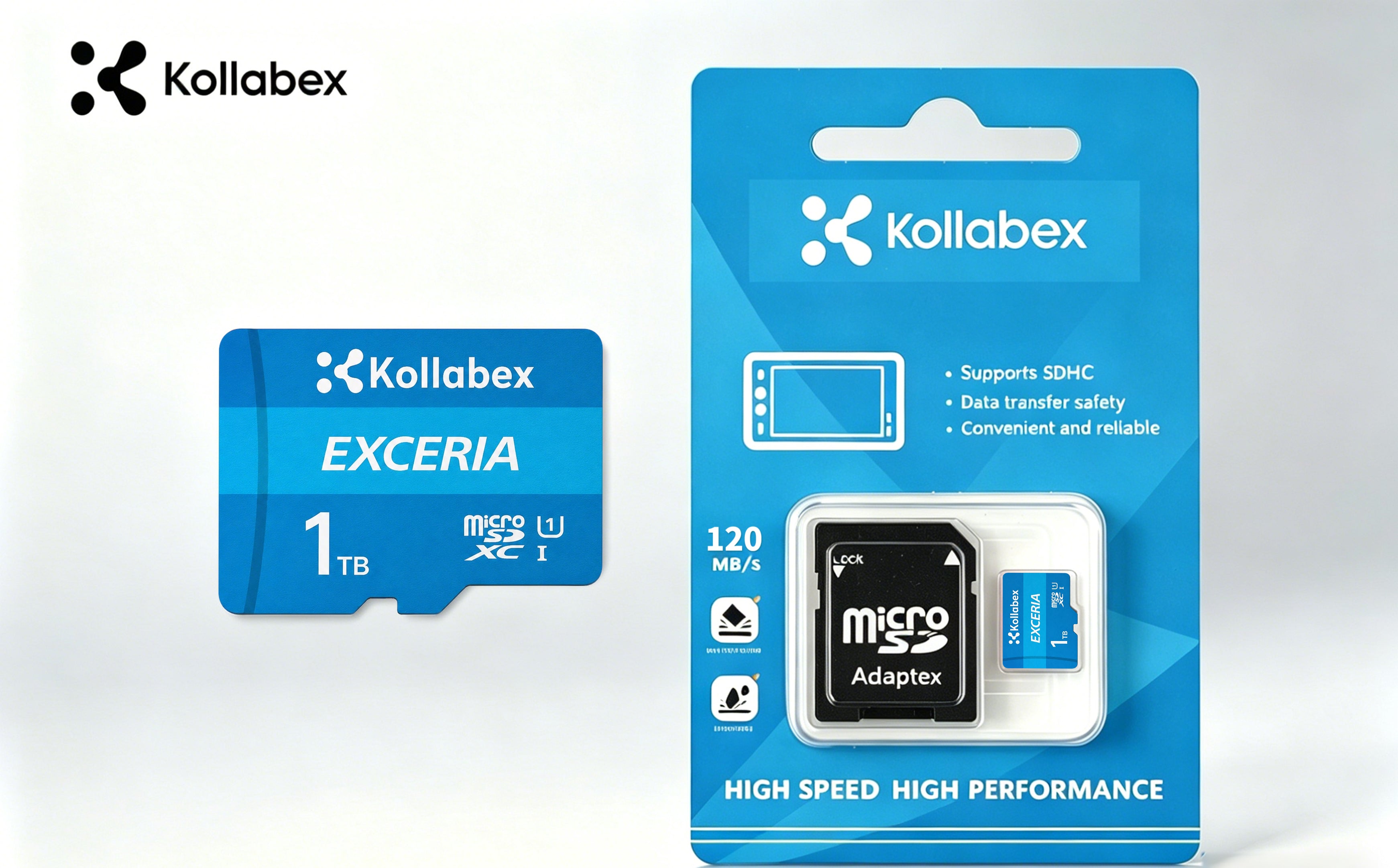Kollabex Exceria G2 G3 microSD Card UHS-I 4K Video V30 U3 Class10 A1