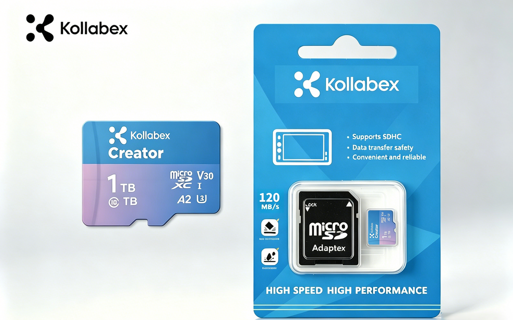 Kollabex MicroSD Card A2 Creator UHS-I U3 V30 4K With Adapter