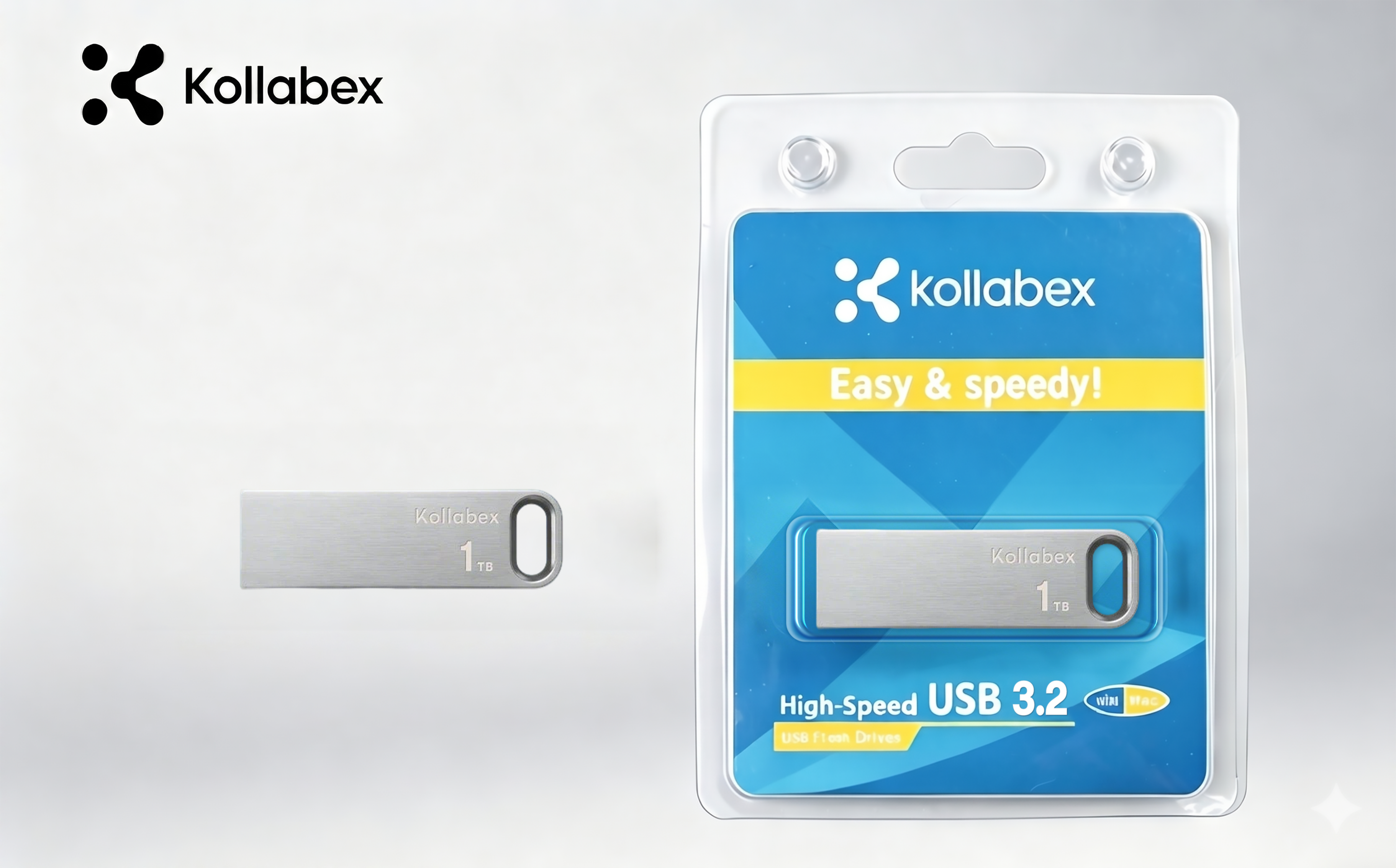 Kollabex TransMemory U366 USB 3.2 Flash Drive