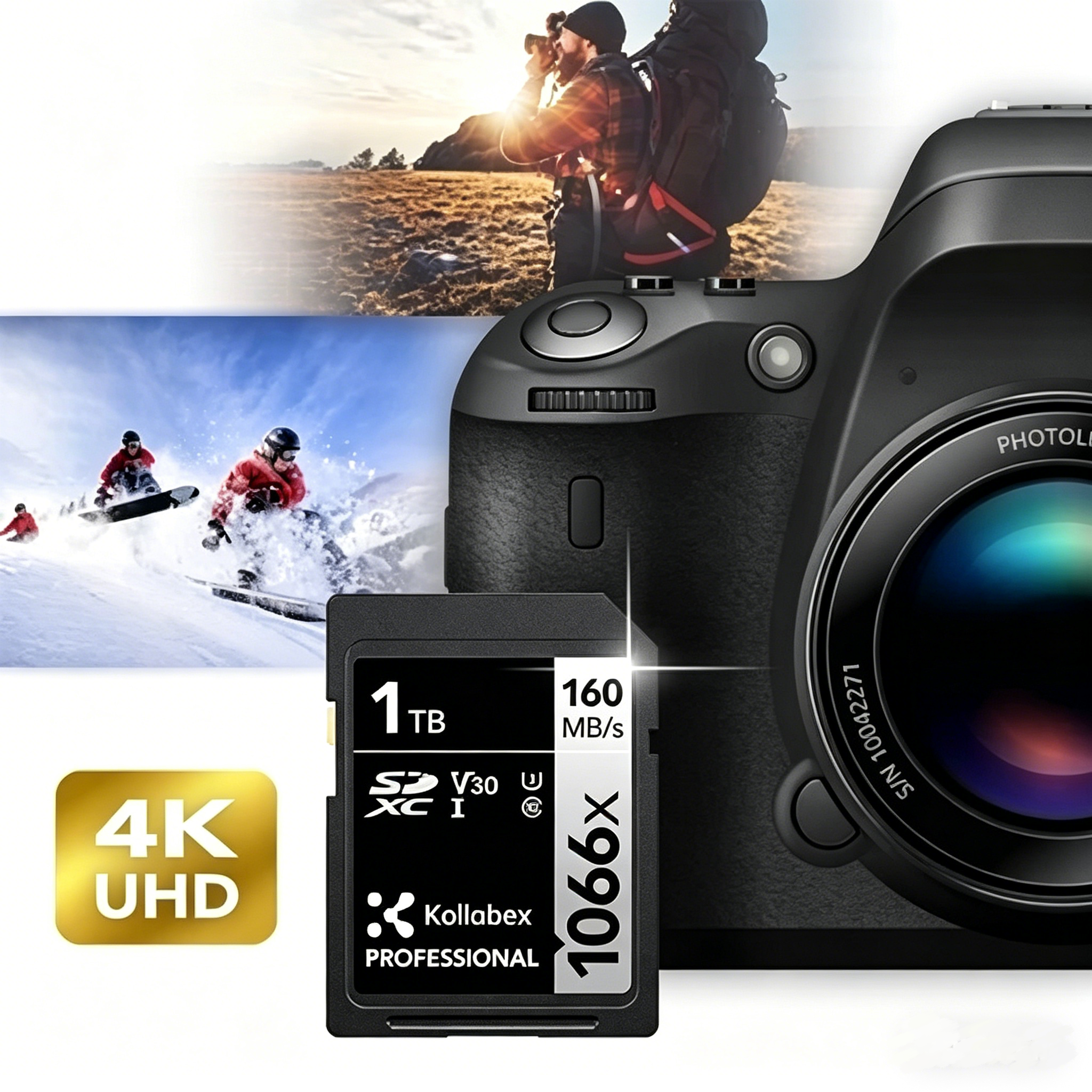 Kollabex SD SDXC Silver Plus SD Card 205MB/S U3 SDK