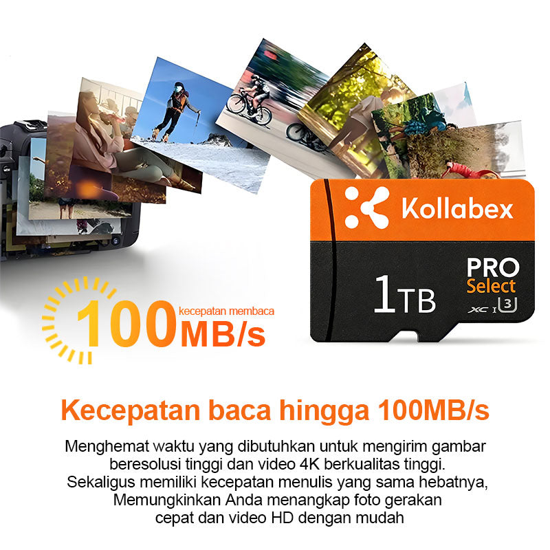 Kollabex Memory Card high Speed Class10 SD for Camera Phone SD Card XM Micro SD Card