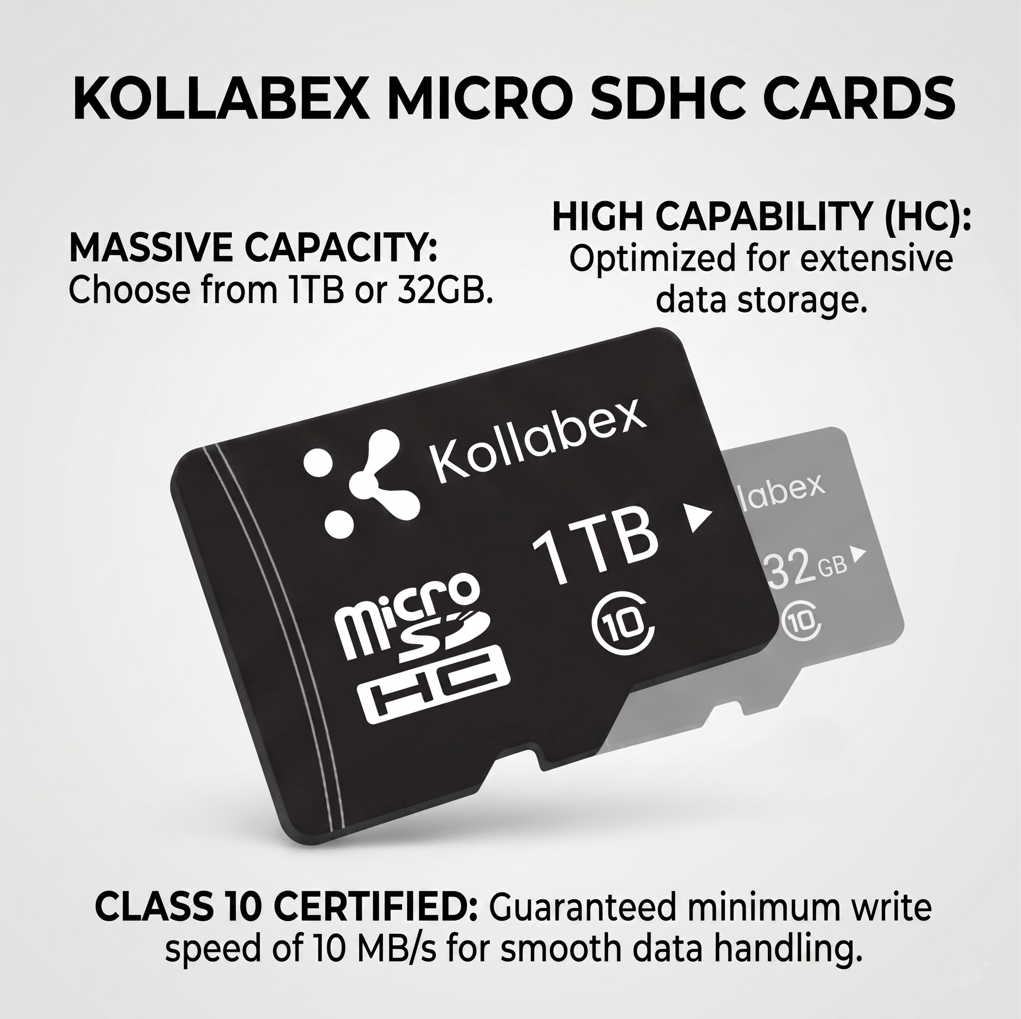 Kollabex Memory Card High Speed Up for Cctv