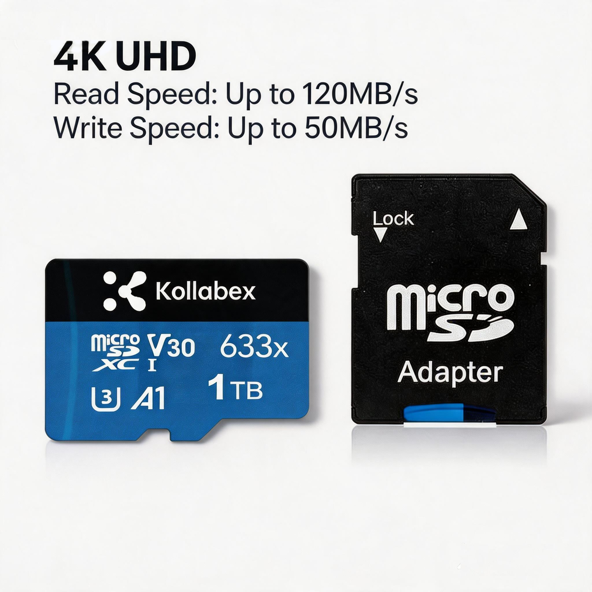 Kollabex MicroSD 633x High Performance Up to 120MB/s