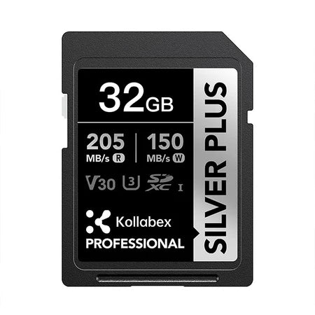 Kollabex SD SDXC Silver Plus SD Card 205MB/S U3 SDK