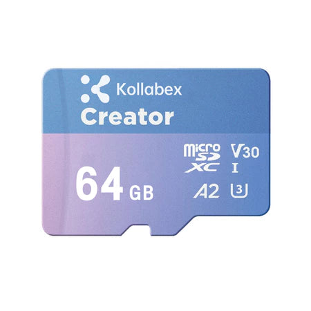Kollabex MicroSD Card A2 Creator UHS-I U3 V30 4K With Adapter