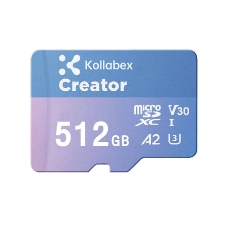 Kollabex MicroSD Card A2 Creator UHS-I U3 V30 4K With Adapter