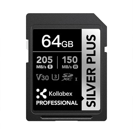 Kollabex SD SDXC Silver Plus SD Card 205MB/S U3 SDK