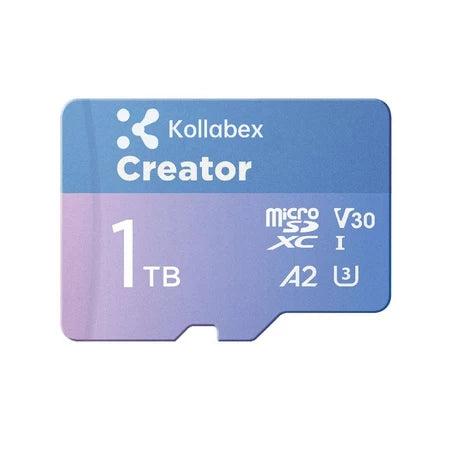Kollabex MicroSD Card A2 Creator UHS-I U3 V30 4K With Adapter
