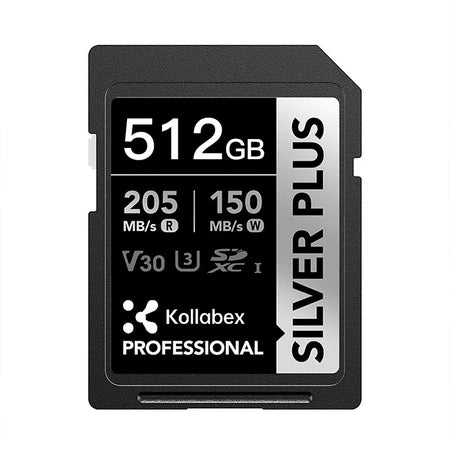 Kollabex SD SDXC Silver Plus SD Card 205MB/S U3 SDK